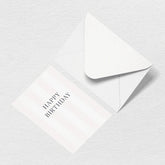 Happy Birthday Stripes Greeting Card