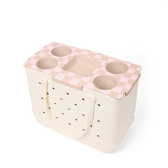 Top o' the Bogg to Ya - Checkered Linen/ Pink Marshmallow