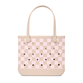 Baby Bogg Bag - Checkered Linen/ Pink Marshmallow