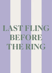 Last Fling Greeting Card