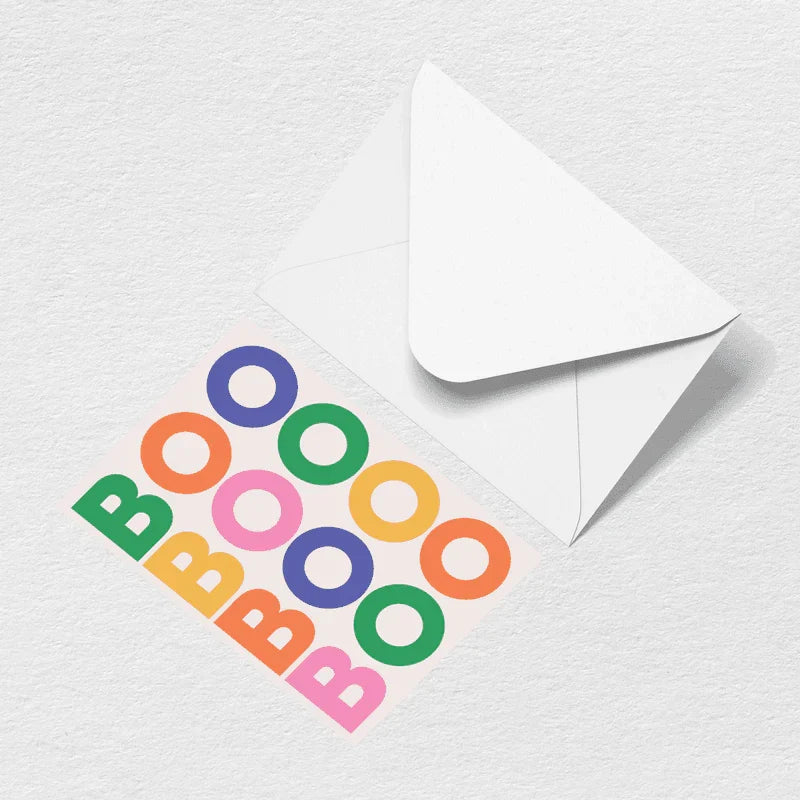Boo Greeting Card
