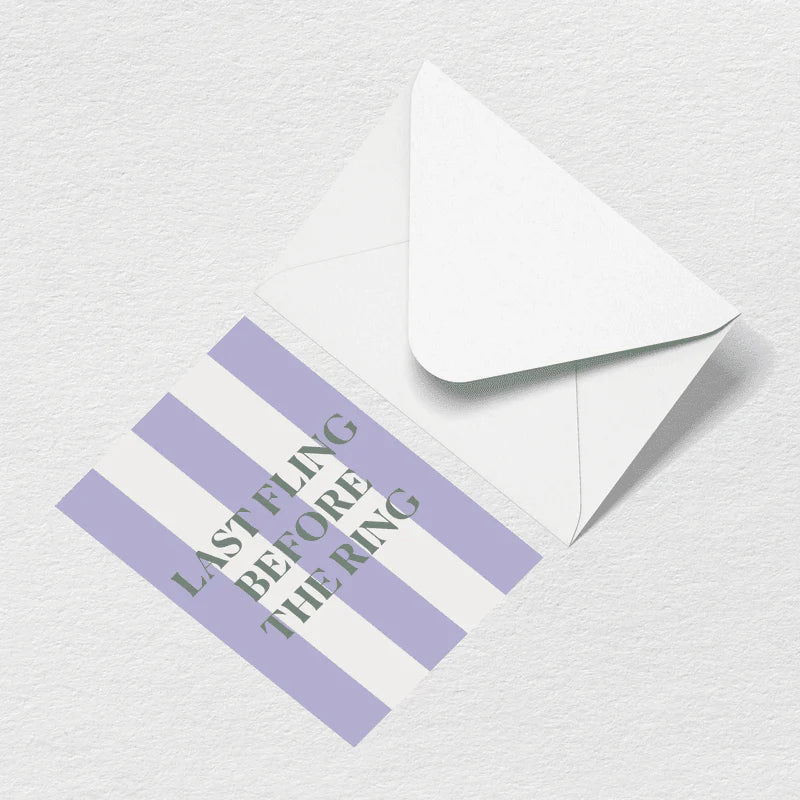 Last Fling Greeting Card