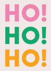 Ho Ho Ho Greeting Card